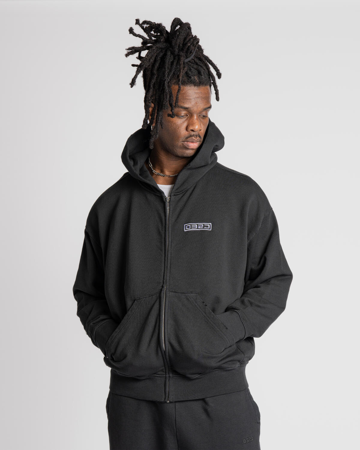 032c ''ROUTINE'' ZIP HOODIE | S25-URC-0841-050 | AFEW STORE